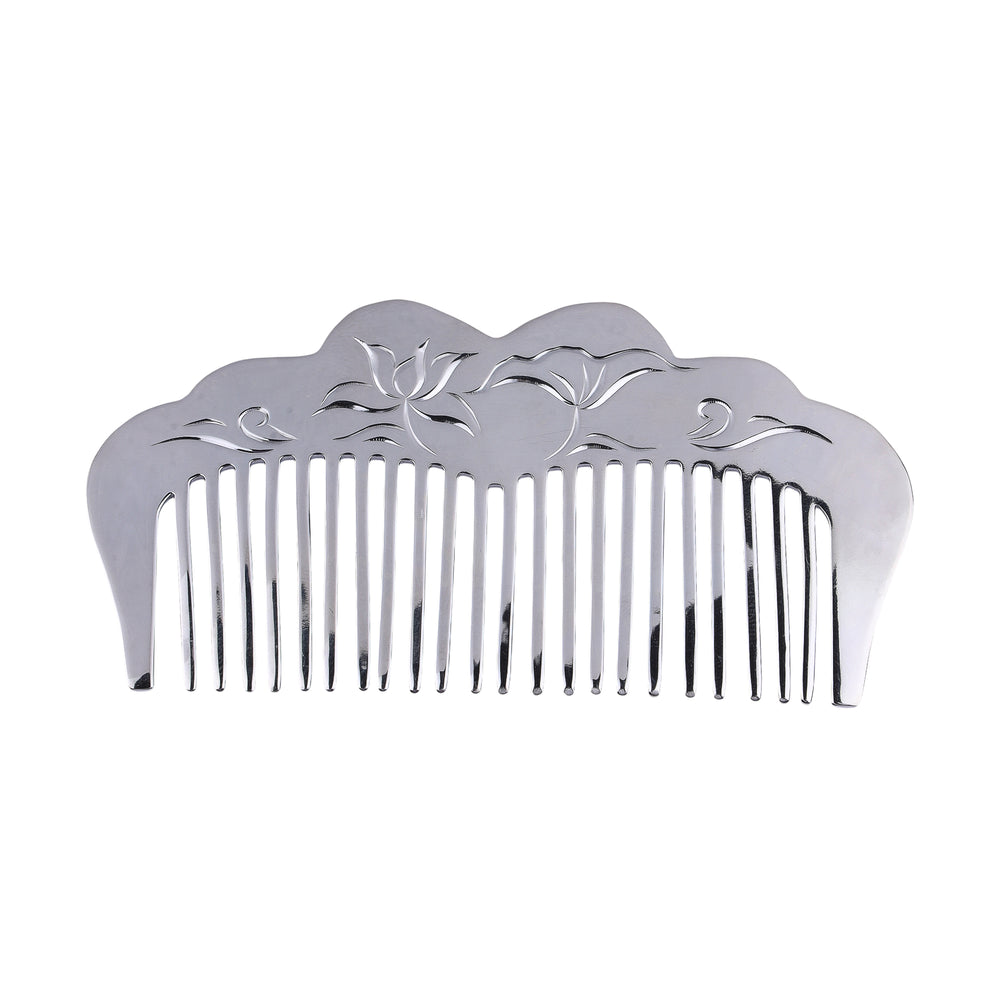 Lotus Serenade Silver Comb
