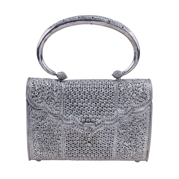 The Maharani Silver Handbag
