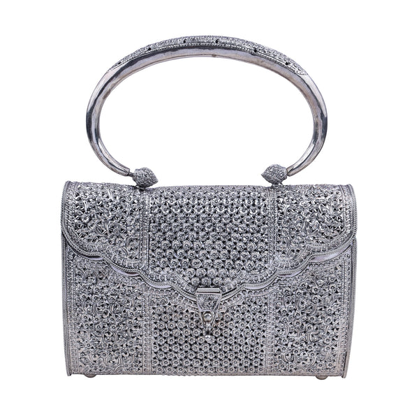 The Maharani Silver Handbag