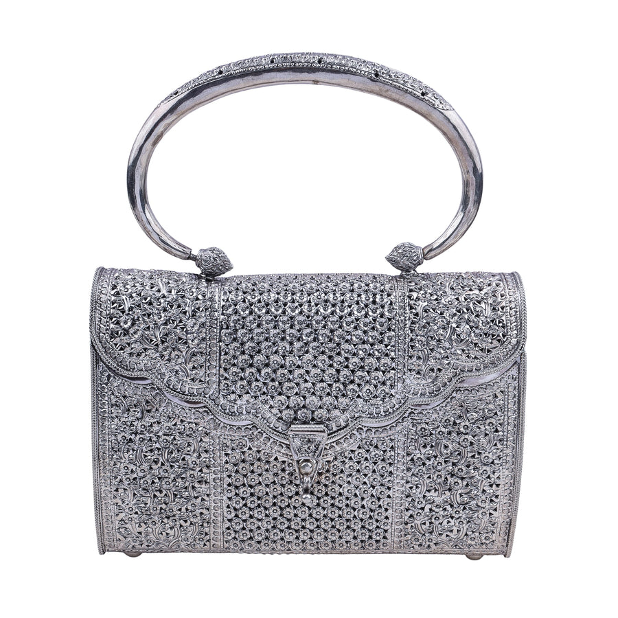The Maharani Silver Handbag