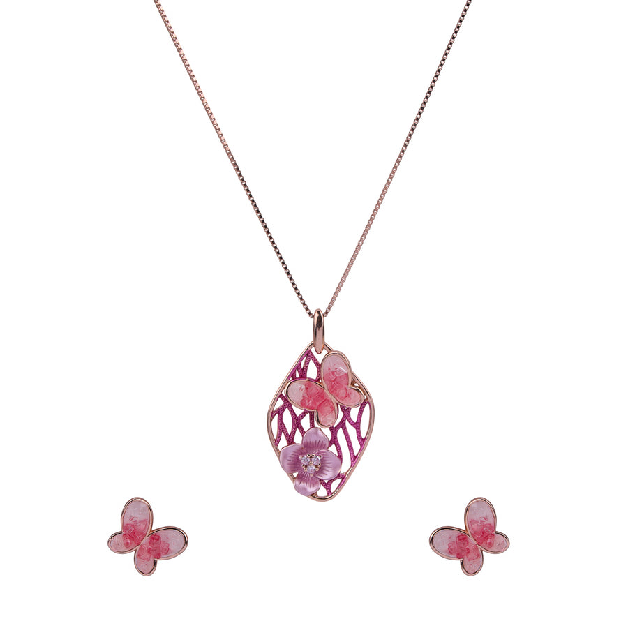 Butterfly Whisper Pendant Ensemble