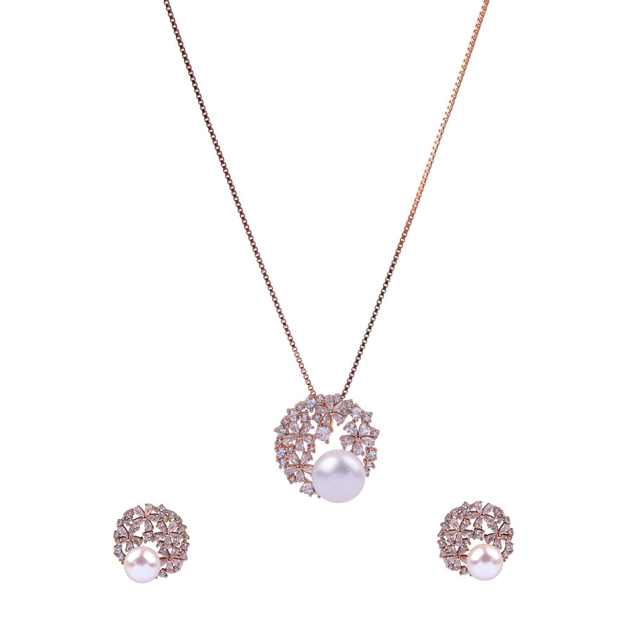 Luna Pearl Pendant Set