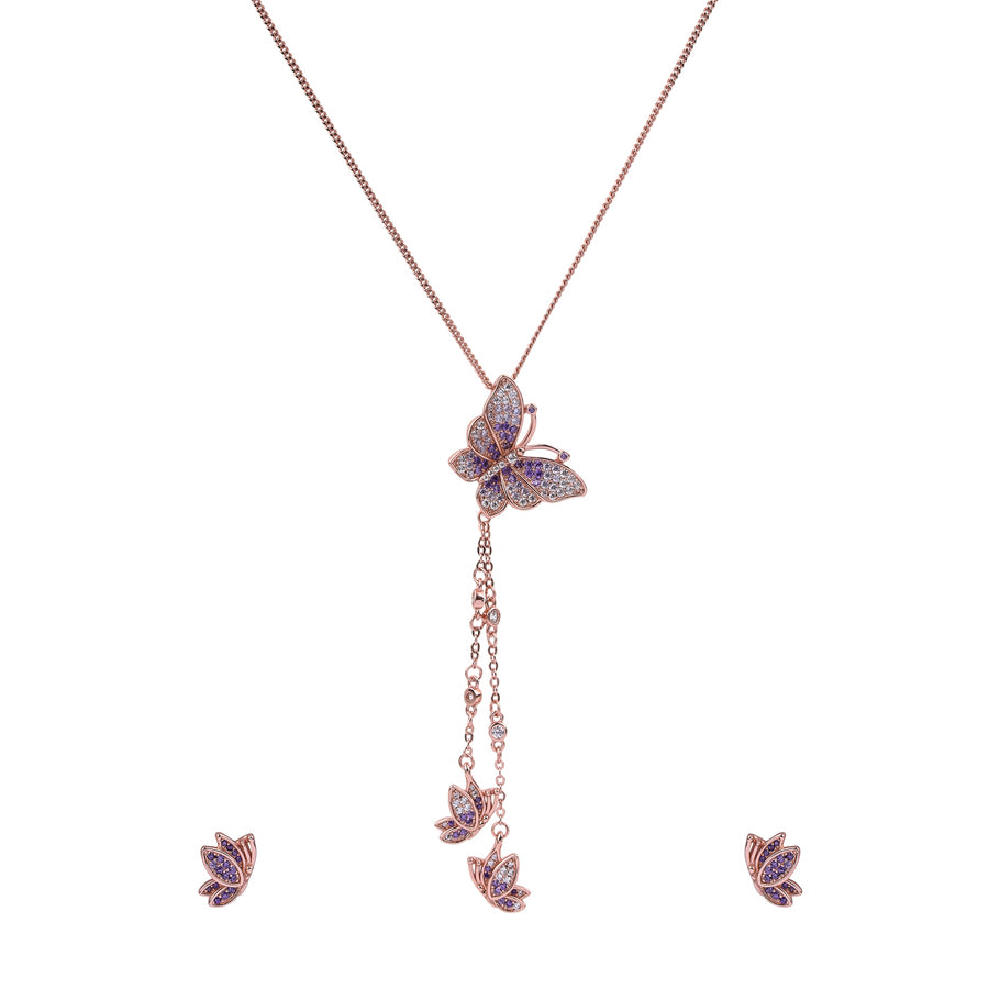 Celestia Butterfly Pendant Set