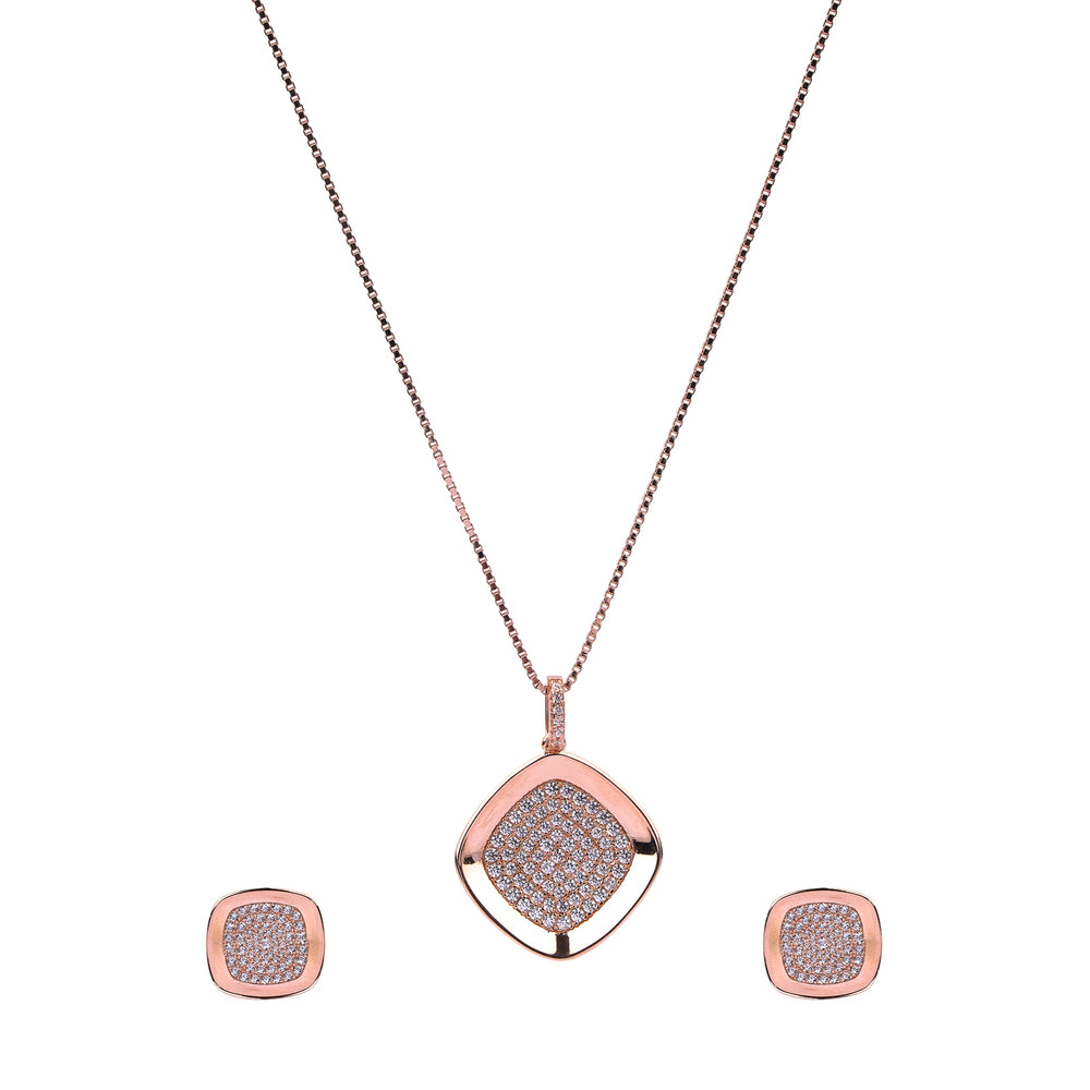 Eterna Square Pendant Set