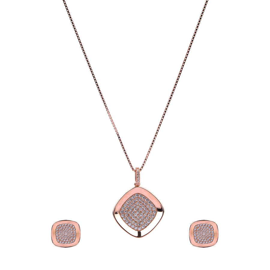 Eterna Square Pendant Set