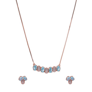 Azure Gleam Pendant Set