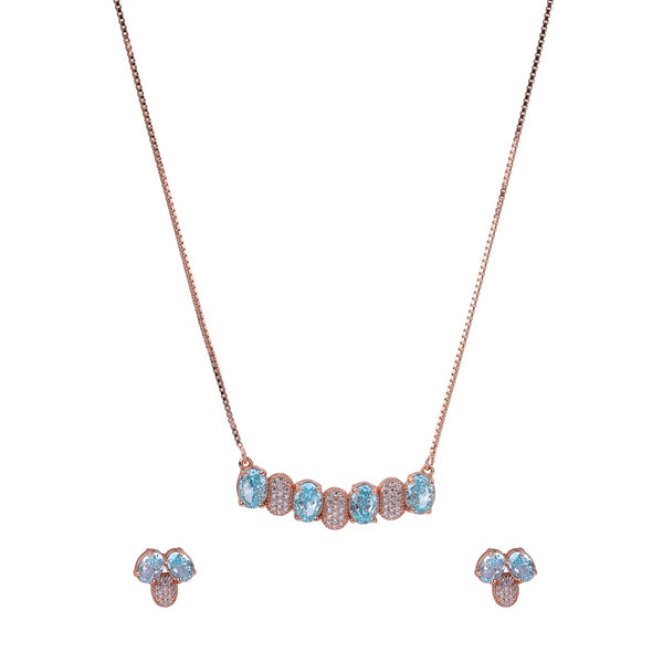 Azure Gleam Pendant Set