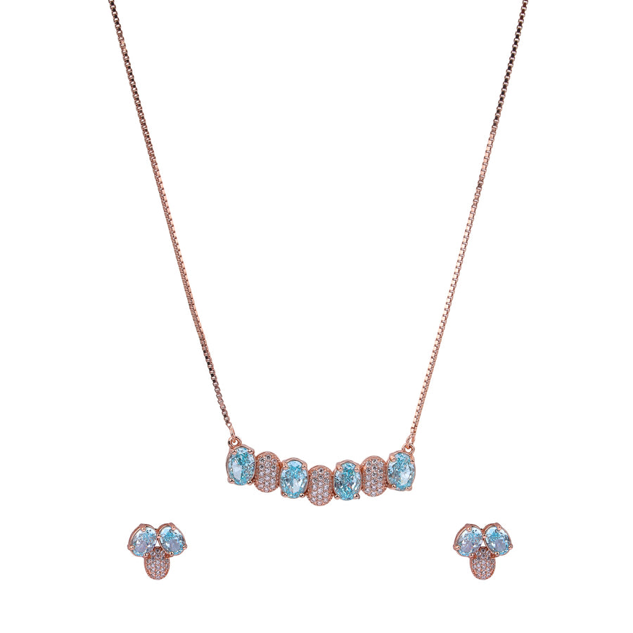 Azure Gleam Pendant Set