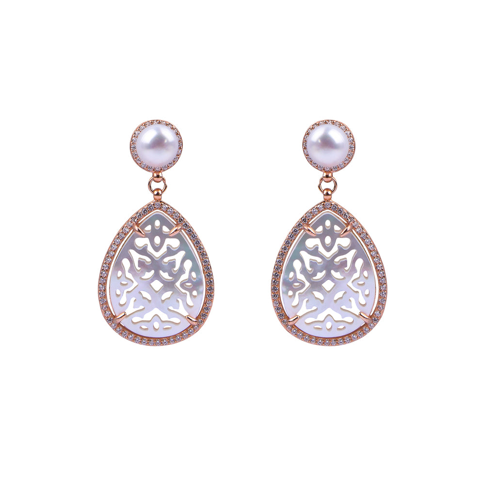 Regalia Pearl Filigree Pendant Set