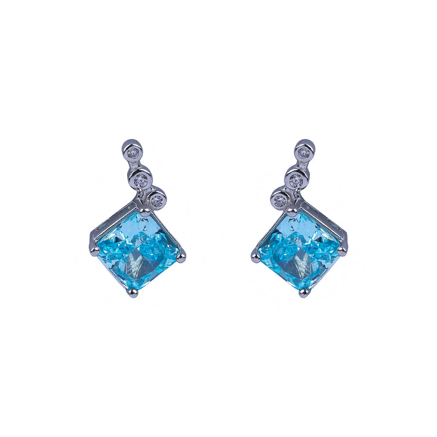 Blue Mist Silver Elegance Pendant Set