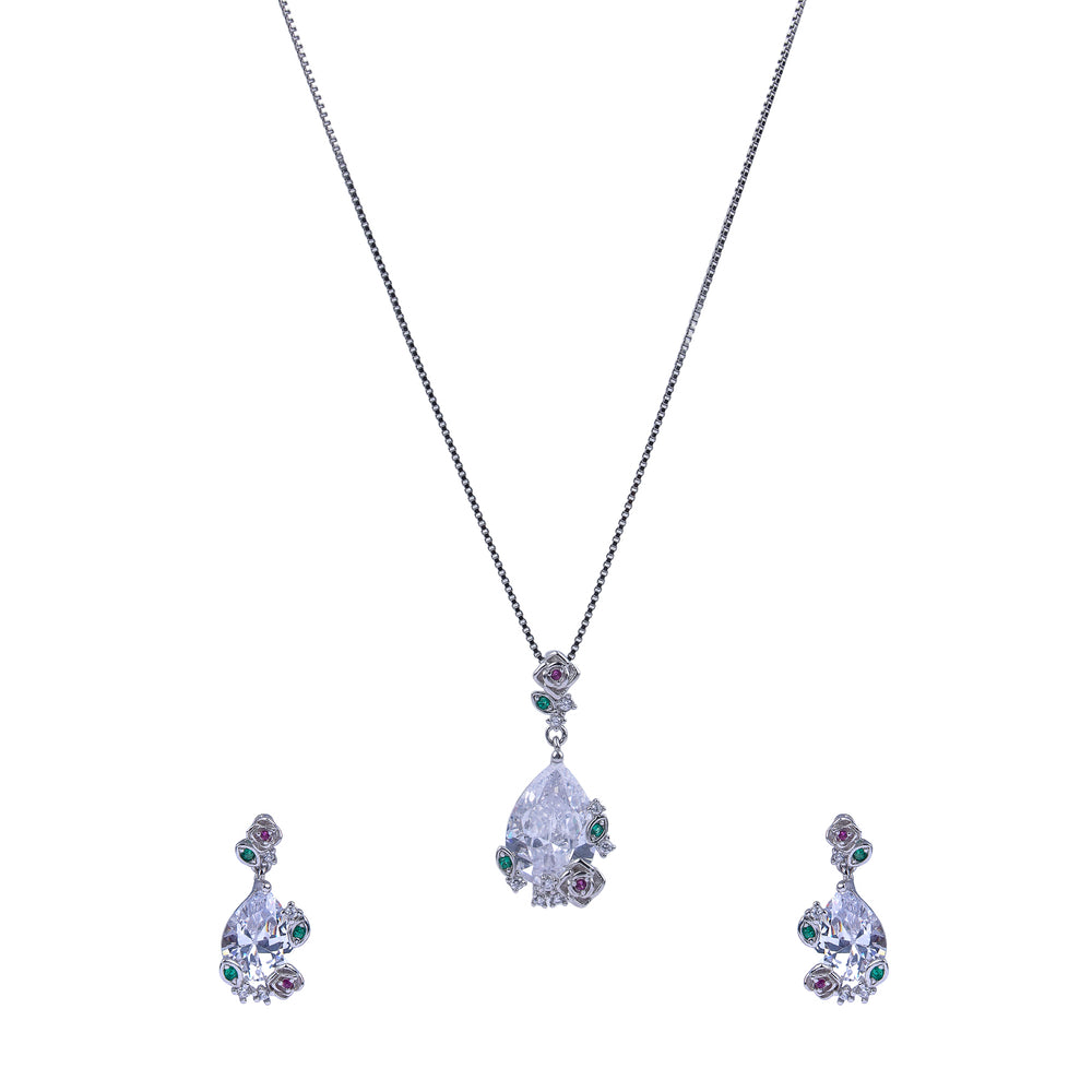 Aurora Teardrop Pendant Set