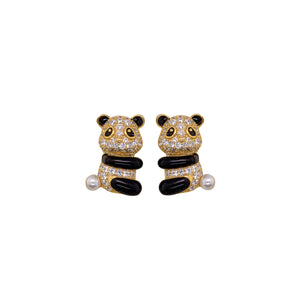Panda Earrings