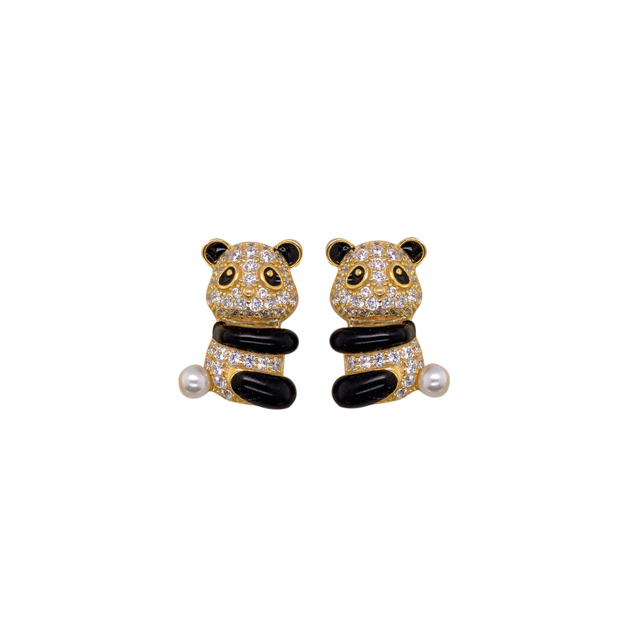 Panda Earrings