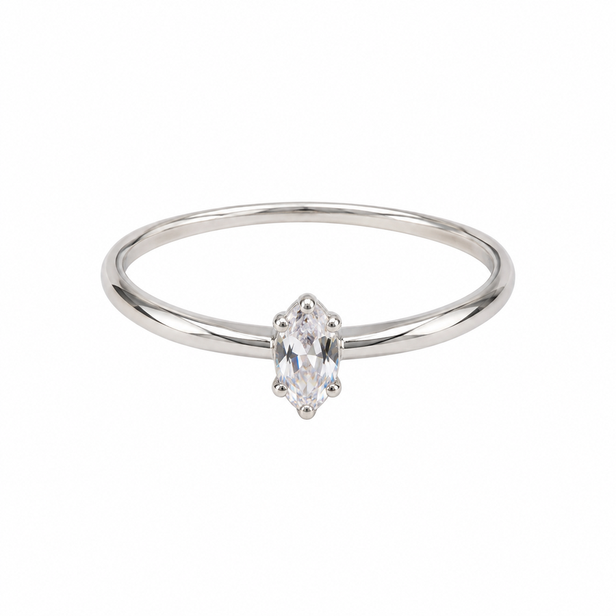 Marquise Solitaire Ring