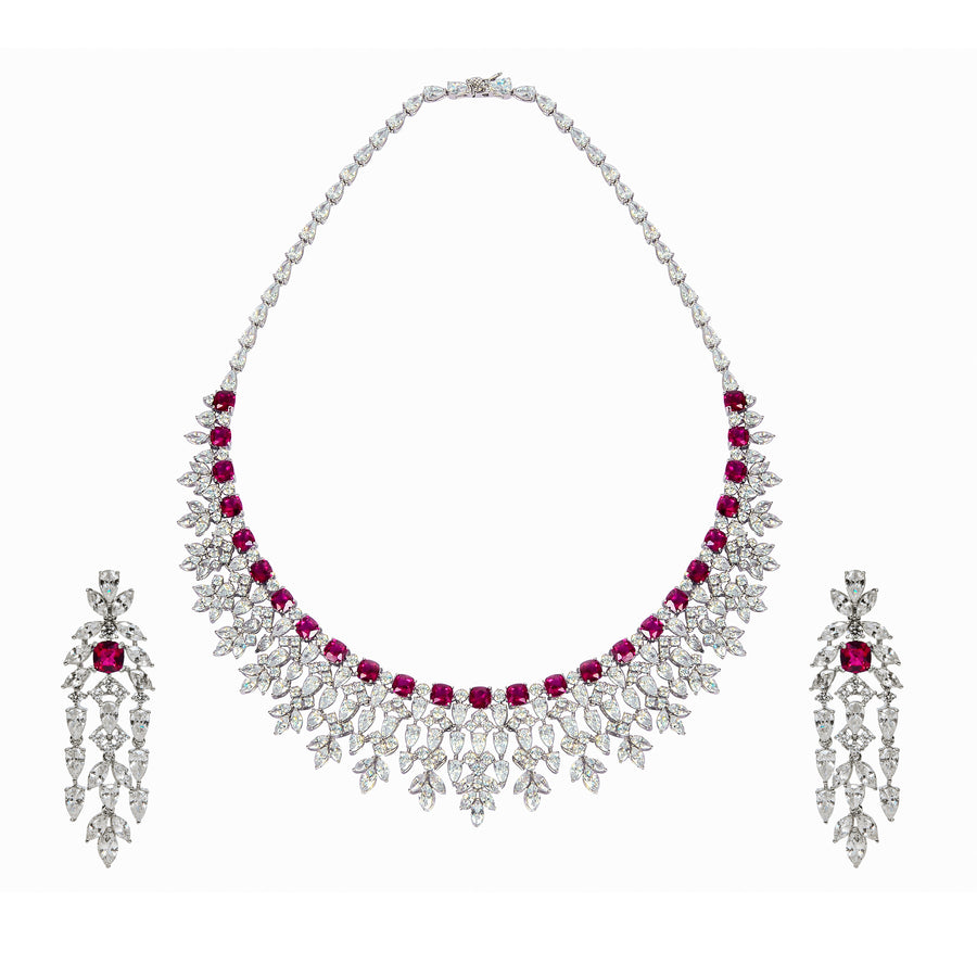 Crimson Whisper Necklace Set