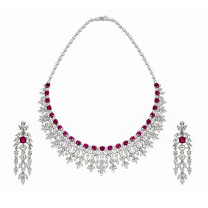 Crimson Whisper Necklace Set