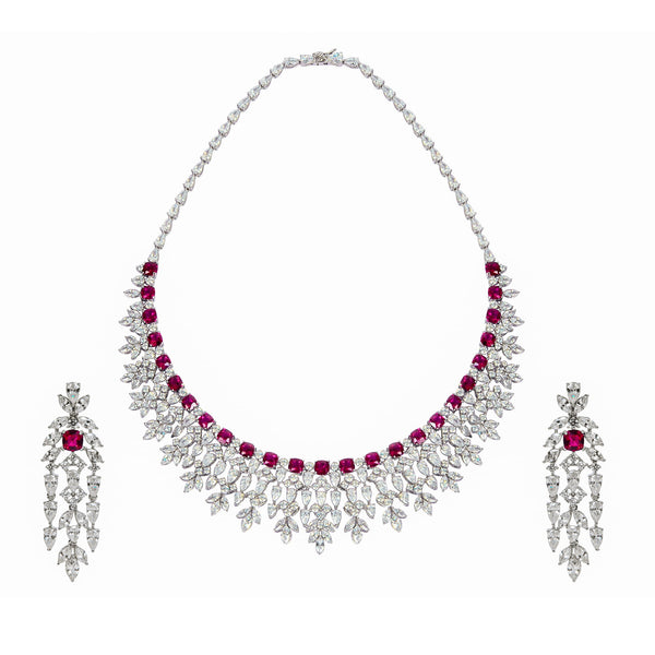Crimson Whisper Necklace Set