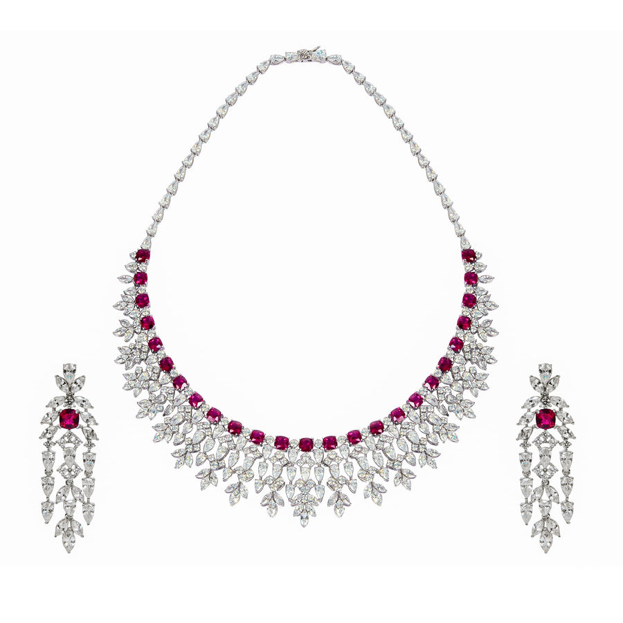 Crimson Whisper Necklace Set