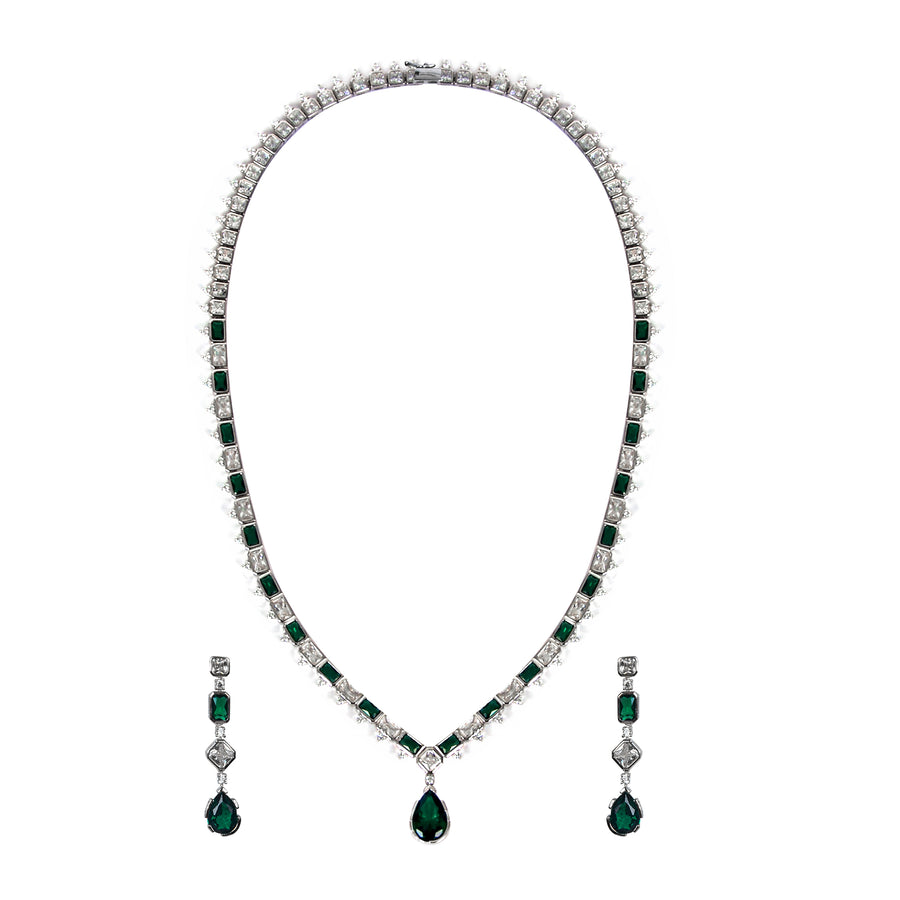 Emerald Echo Necklace Set