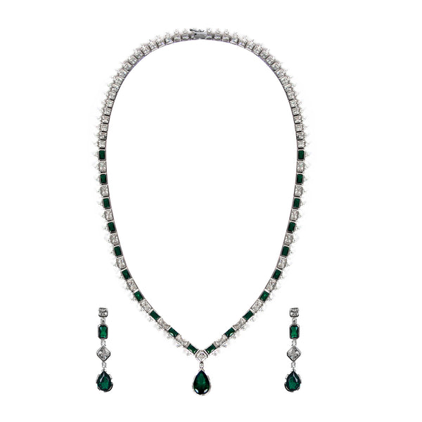 Emerald Echo Necklace Set