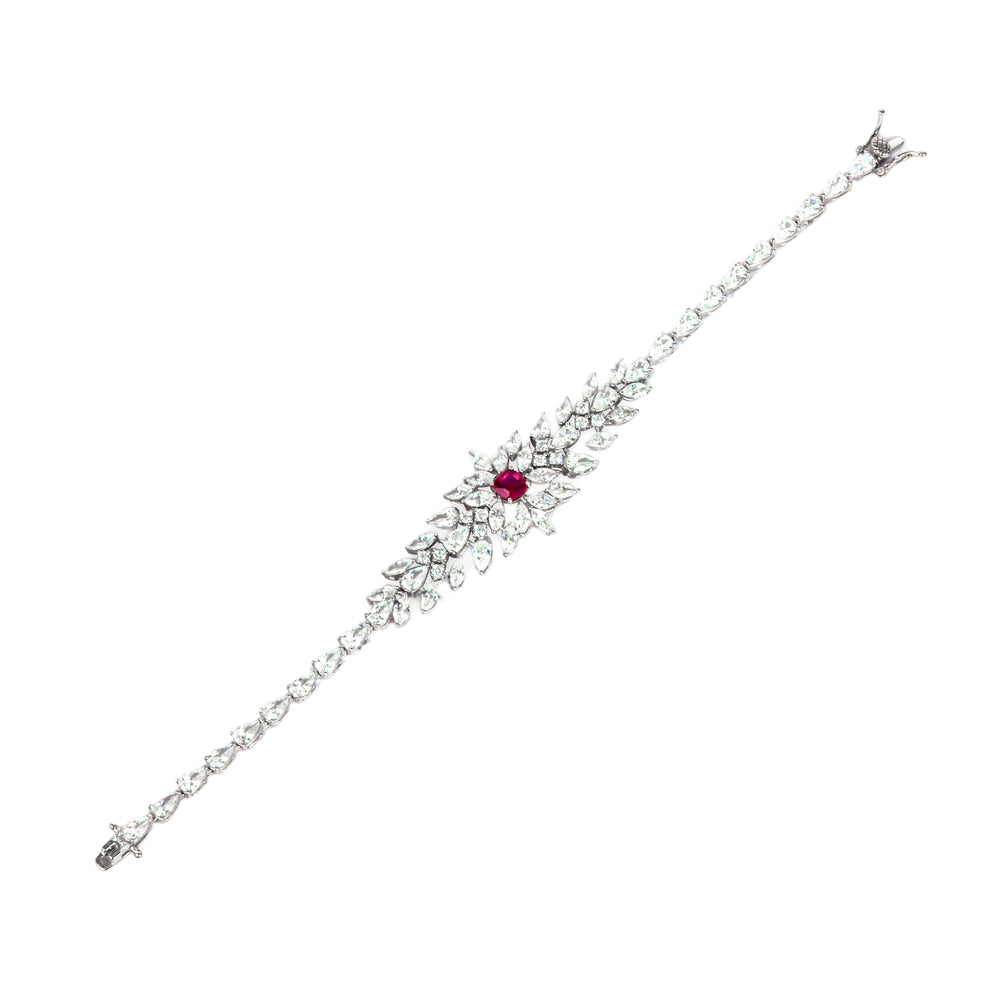 Scarlet Radiance Statement Bracelet