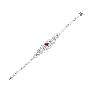 Scarlet Radiance Statement Bracelet