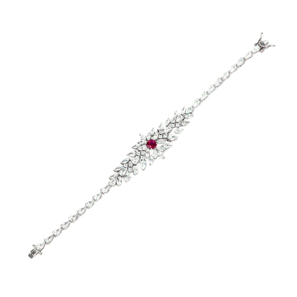 Scarlet Radiance Statement Bracelet