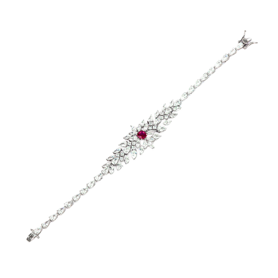 Scarlet Radiance Statement Bracelet
