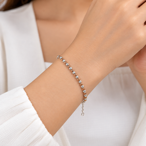 Veyra Two-Tone Bead Bracelet
