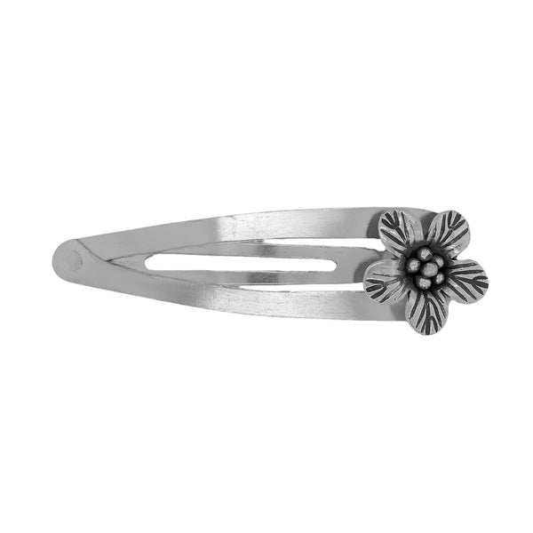 Silver Bloom Hairclip