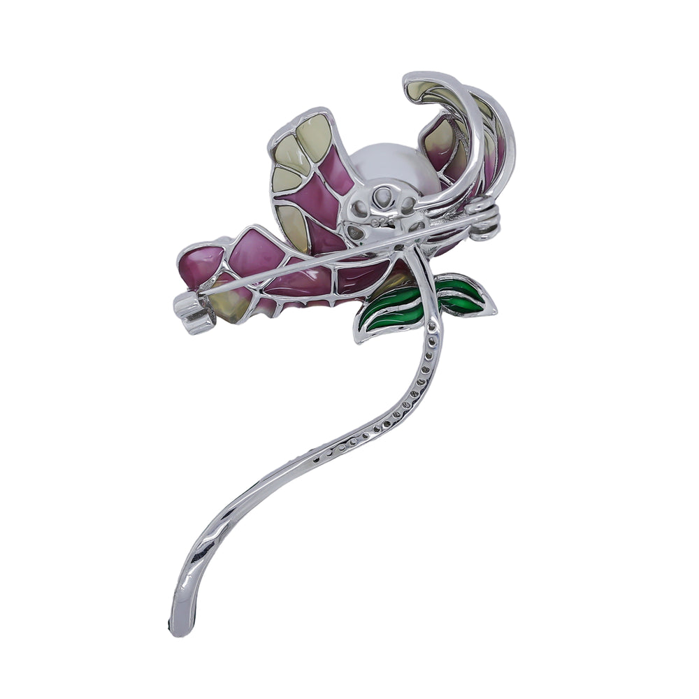 Orchid Flower Brooch
