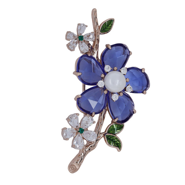 Mystic Bloom Crystal Brooch