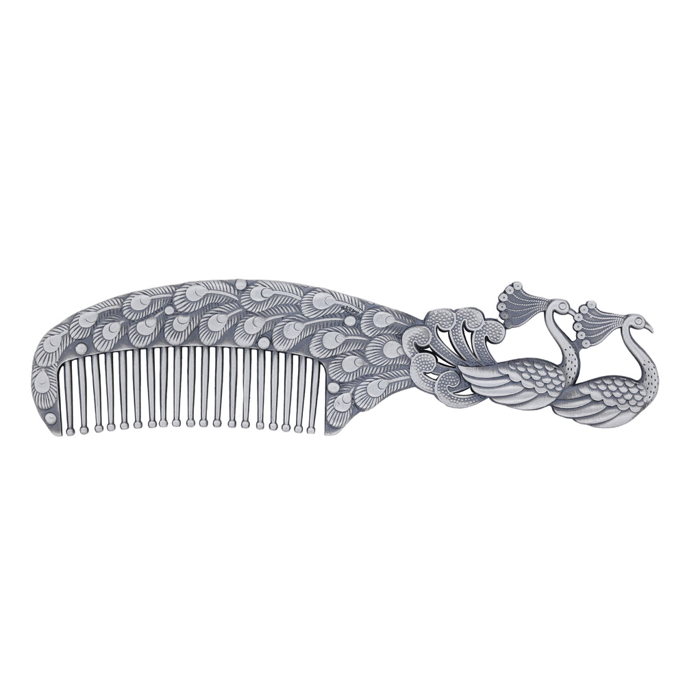 Vrinda Dual-Peacock Comb