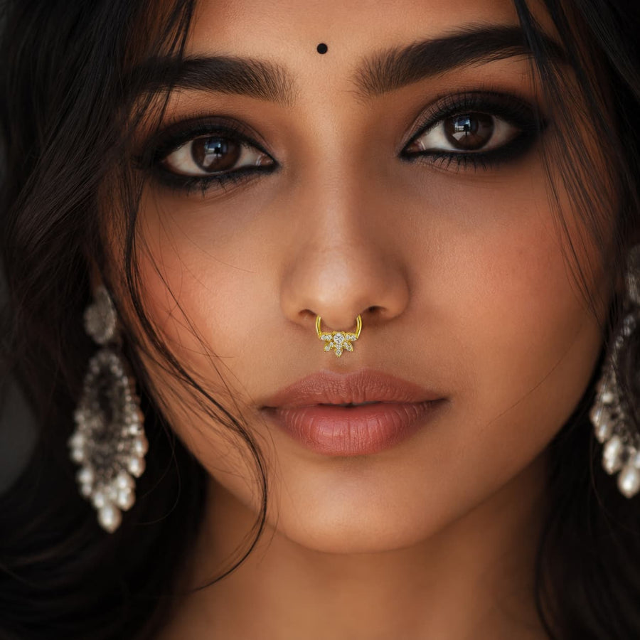 Golden Whisper Septum Ring