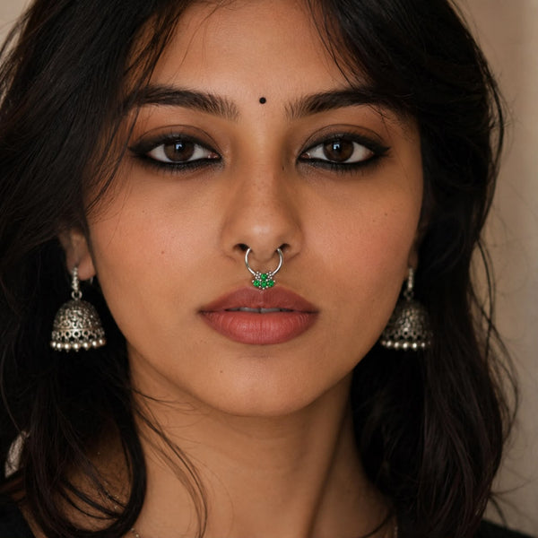 Green Cluster Septum Ring