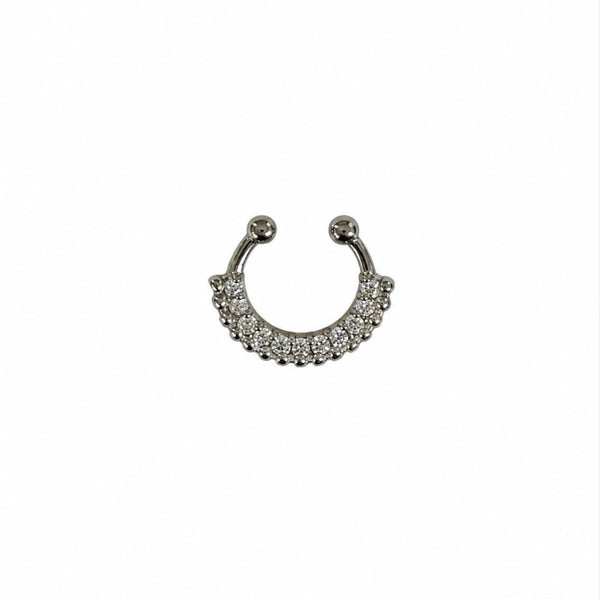 Moonlit Arc Septum Ring