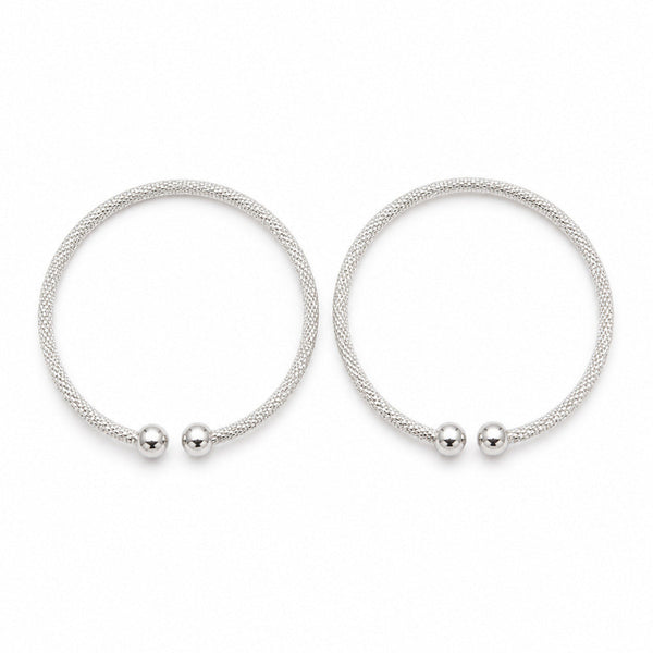 Moonlit Weave Silver Kada