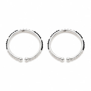 Noir Orbit Silver Nazar Baby Bracelet