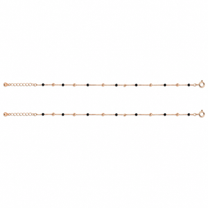 Noir Beadline Anklet