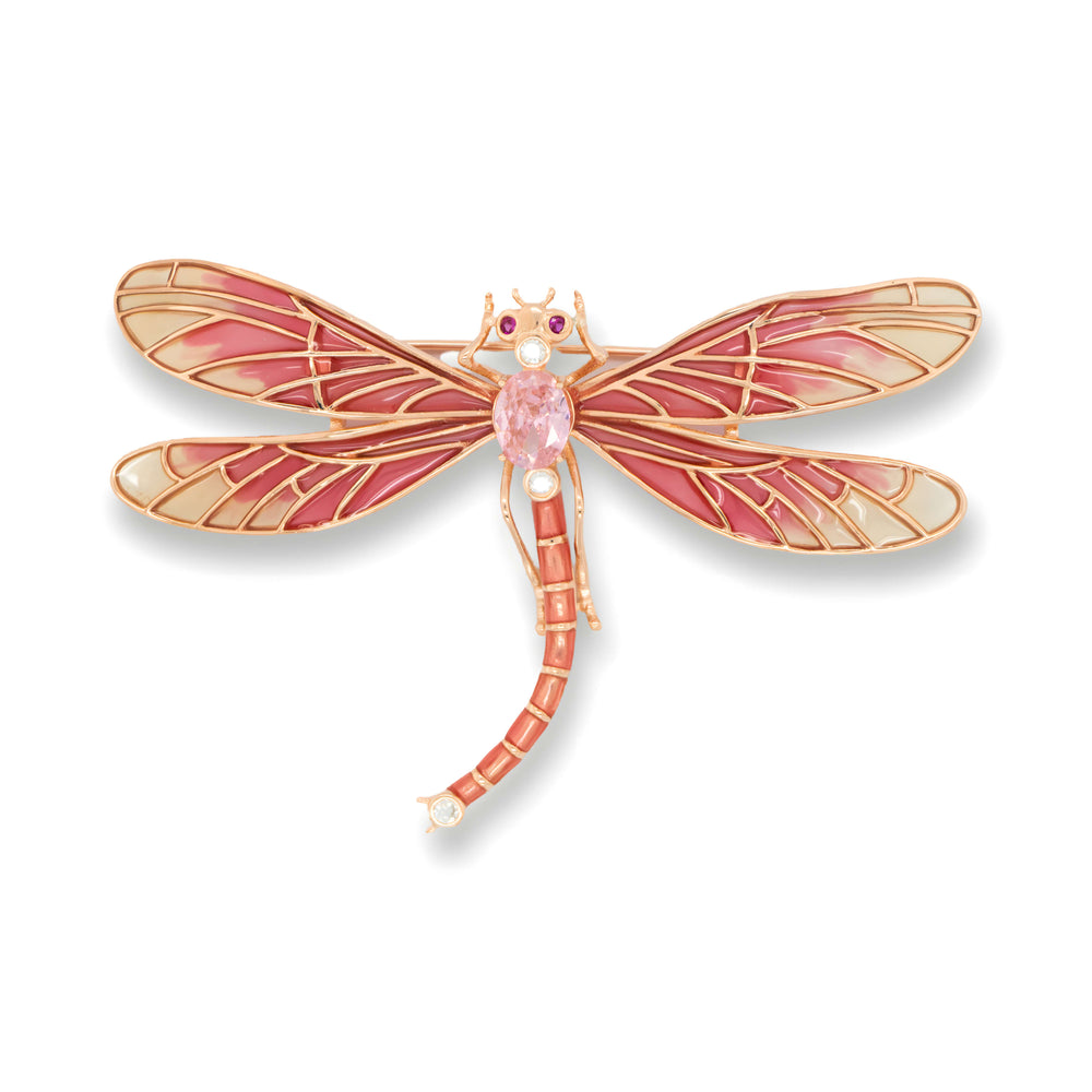 Elysian Pink Dragonfly Brooch