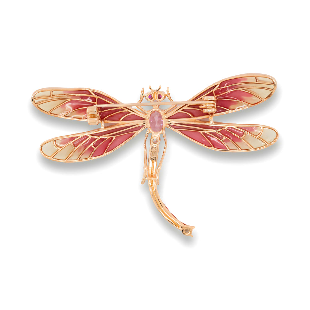 Elysian Pink Dragonfly Brooch
