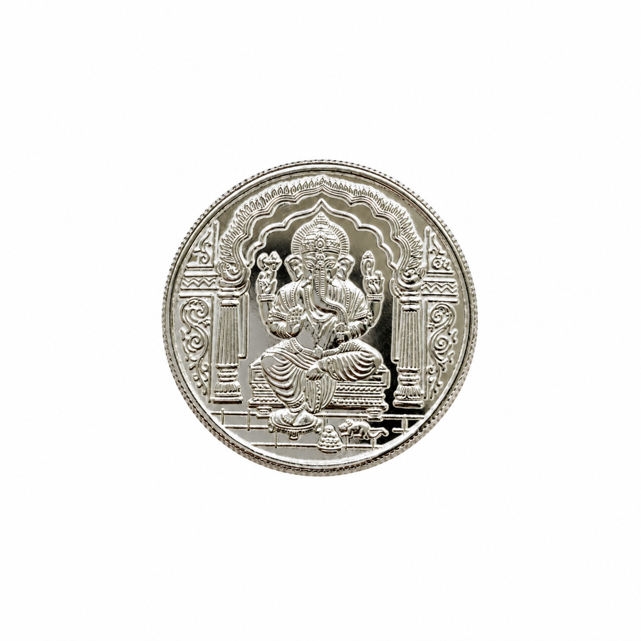 Ganesha Pure 999 Silver Coin