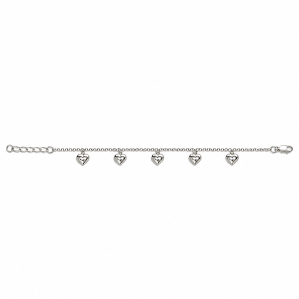 Amorette Heart Charm Bracelet