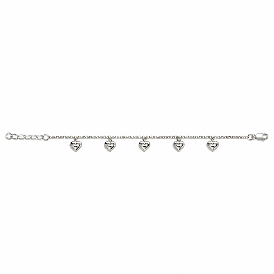 Amorette Heart Charm Bracelet